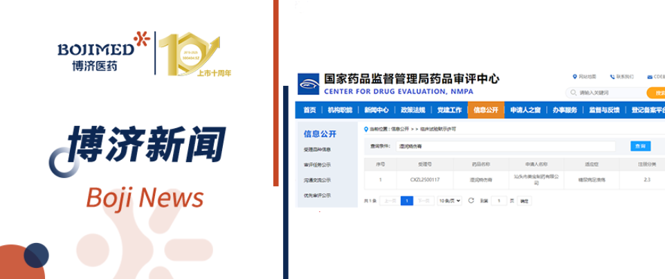 喜報！博濟(jì)醫(yī)藥助力外用制劑新藥“濕潤燒傷膏”獲批IND